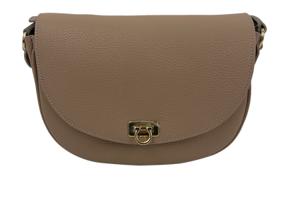 Sking Lng Gancini Round Bag, 720&euro;, Bolso, Rosa, Animal - Piel, Vista frontal